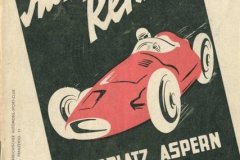 Titelseite des Programms vom Flugplatzrennen Wien-Aspern 1957. Foto: Archiv