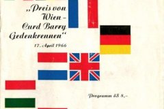 Titelseite des Programms vom Flugplatzrennen Wien-Aspern 1966. Foto: Archiv